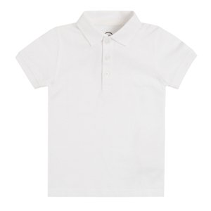 Polo tričko s krátkým rukávem- bílé - 152 WHITE