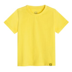 Basic tričko s krátkým rukávem- žluté - 92 YELLOW