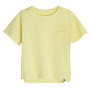 Basic tričko s krátkým rukávem- žluté - 146 YELLOW