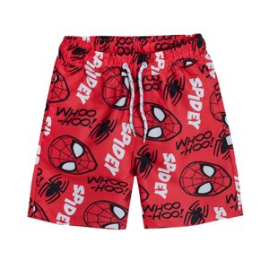 Plavecké šortky Spiderman UV 50- červené - 104 RED