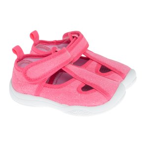Sandály na suchý zip- růžové - 24 PINK