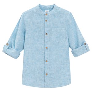 Chlapecká košile s dlouhým rukávem -světle modrá - 140 LIGHT BLUE