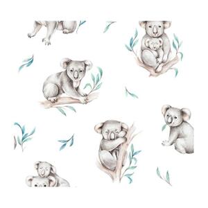 Dětská mušelínovýco - bambusová letní deka - Koala, QM OTU-MUS-KOALA120 120x120 cm
