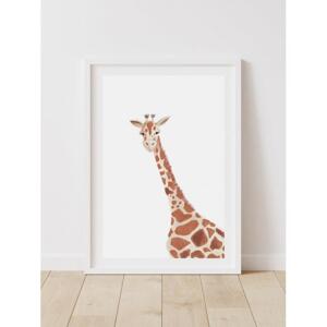Dětský dekorační plakát se žirafou, PP401 SKLA4 A4