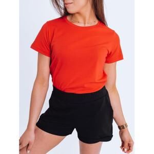 Dámské klasické tričko s krátkým rukávem v červené barvě, ry1734-L L