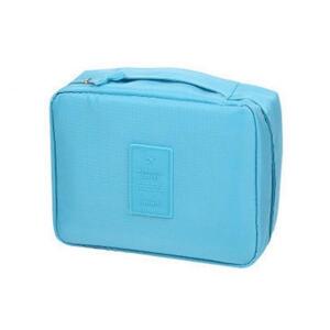 Modrá kosmetická taška s množstvím kapes, KS7N