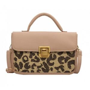 Krémová leopardí kabelka pro dámy, T231K