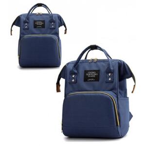 Tmavě modrý funkční batoh pro maminky a tatínky, PLM10GRAN
