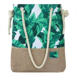 Plážová dámská taška s motivem listů, PL151