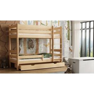 Patrové dětské postele - 190x90 cm, MW178 GAGATEK Bílá S funkcí spaní (bez matrace) Výměna krátké bariéry za odnímatelnou
