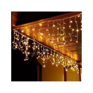 Vánoční LED rampouchy v teplé bílé barvě - 6 m, 6714CB