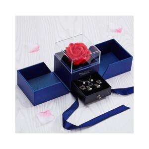 Valentýnská krabička na šperky tmavě modré barvy, PDOZ17GRAN