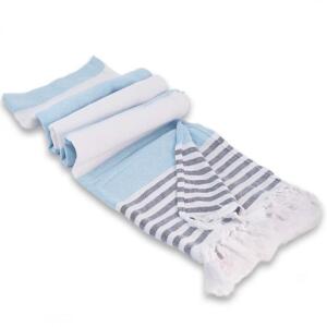 Plážový ručník modro-bílé barvy - 100x180 cm, REC50WZ3