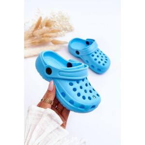 Dětské pěnové pantofle v modré barvě, PB7887/PP7888 L.BLUE__26151-32 32