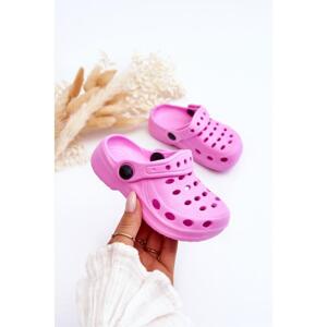 Dětské pěnové pantofle růžové barvy, PP6197 PINK__26186-24 24
