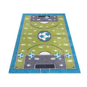 Barevný koberec s motivem Fotbalové hřiště, BEL-107-160X220 160x220cm