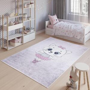 Dětský koberec s motivem kočičky, TAP__9731 PRINT EMMA-140x200 140x200cm