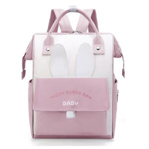 Funkční růžový batoh pro maminky a tatínky, PLM24