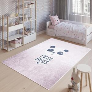 Dětský koberec v růžové barvě, TAP__9731 PRINT EMMA-80x150 80x150cm
