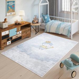 Modrý dětský koberec s princem, TAP__9731 PRINT EMMA-120x170 120x170cm