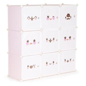 Dětská růžová modulární skříň, Multi__PJJCBS0009-09C