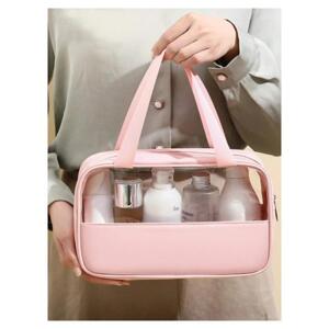 Růžová kosmetická taška - velikost M, KS89