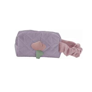 Manšestrová fialová kosmetická taška, KS101WZ3