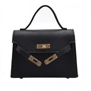 Elegantní černá kabelka z ekokůže, T247