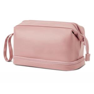 Růžová dvoupatrová kosmetická taška, KS106R
