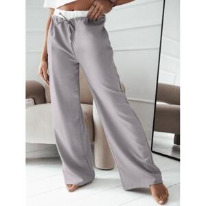 Široké dámské kalhoty šedé barvy, UY2020 S
