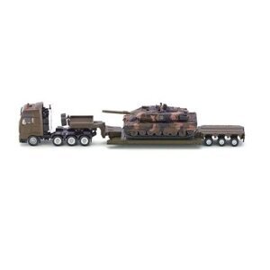 SIKU Super 1872 - Těžký transportér přepravující tank, 1:87