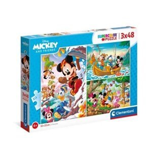 Clementoni Puzzle 3x48 dílků - Mickey Mouse