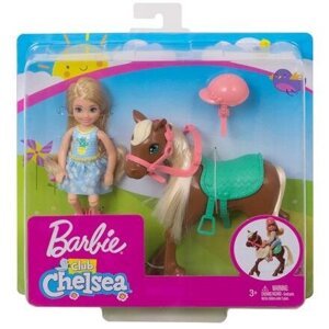 Barbie Chelsea a poník tm.hnědý