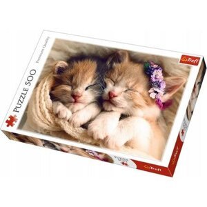 Trefl Puzzle Spící koťata 500 dílků 48x34 cm
