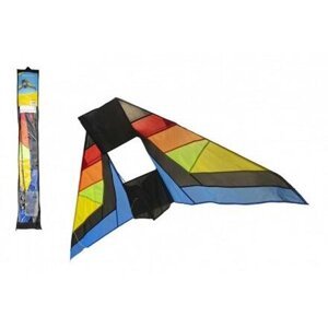 Drak létající nylon delta 183 x 81cm barevný