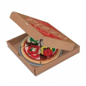Hračka pro děti, Plstěná pizza v krabici, 42 dílů