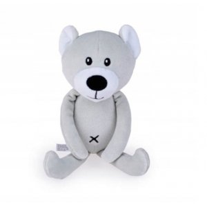 Dětská plyšová hračka/mazlíček Medvídek, 19cm, světle šedý