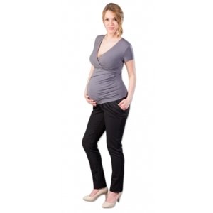Těhotenské kalhoty Gregx,  Kofri - černé, vel.  S (36)