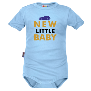 Body krátký rukáv Dejna New little Baby - Boy, modré, vel. 62 (2-3m)