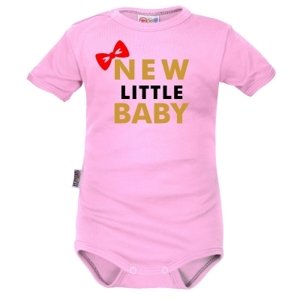 Body krátký rukáv Dejna New little Baby - Girl, růžové, vel. 62 (2-3m)