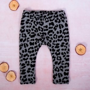 K-Baby Dívčí legíny Gepardík, šedo-černá, vel. 62 (2-3m)