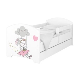 BabyBoo Dětská postel 140 x 70cm -  Rabbit, vel. 140x70