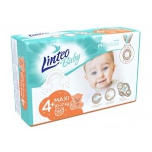 Plenky Linteo Baby Premium 4+, 10-17 kg MAXI Plus - 46 ks