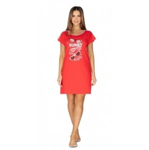 Regina Dámská noční košile Sunny day night, červená, vel. L (40)