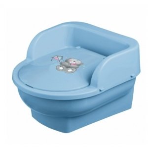 MALTEX Nočník, přenosná dětská toaleta Medvídek, modrý