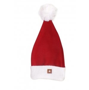 Z&Z Vánoční pletená čepice Baby Santa, červená, vel. 56-80 (0-12m)