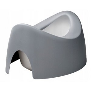 Oboustranný, ergonomický nočník Teggi, šedá/bílá