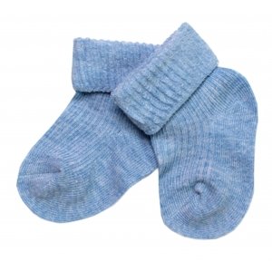 Kojenecké ponožky, Baby Nellys, sv. modré, vel. 56-62 (0-3m)