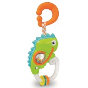 Interaktivní hračka se zvukem Baby, Chameleon, zelená
