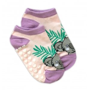 Dětské ponožky s ABS Koala – sv. růžové, vel. 19-22